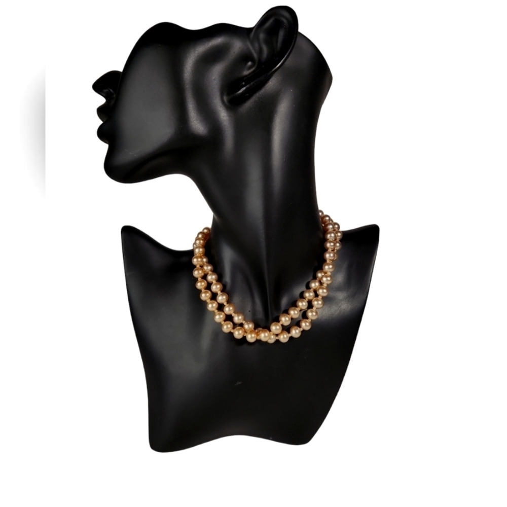 Vintage 2 Strand Pearl Necklace